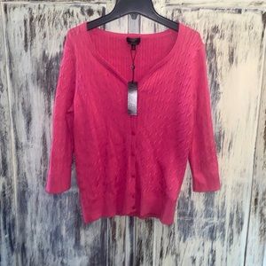 100% Pima Cotton Talbots Cardigan